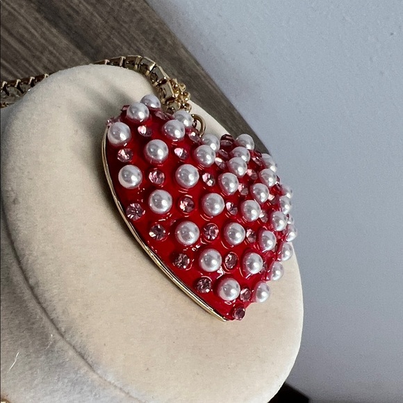 Betsey Johnson | Red Heart Necklace w/ Matching Earrings ♥️ - Picture 11 of 17